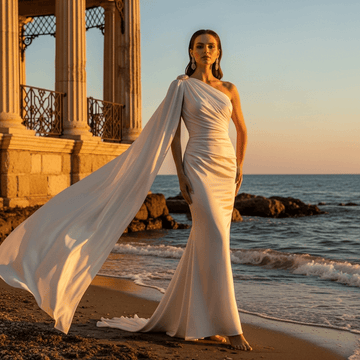 Elegant Satin Evening Maxi Dress